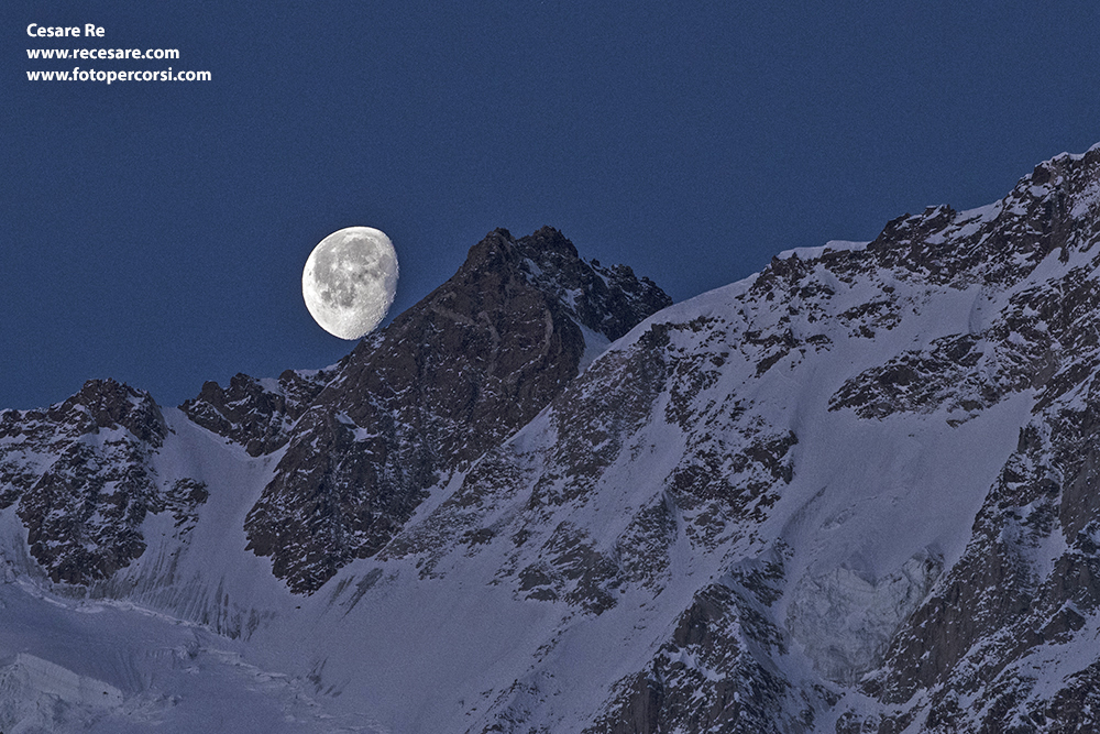 la luna sulla punta dufour